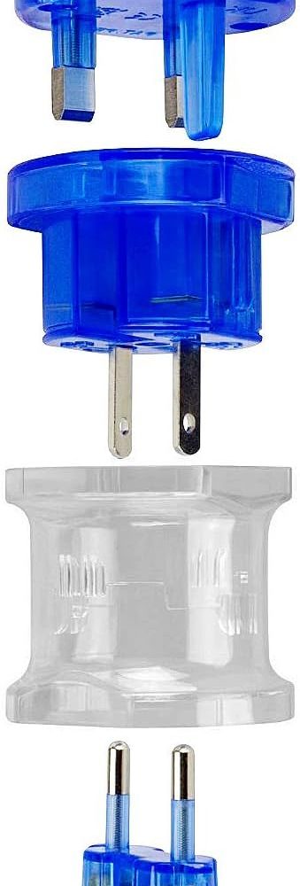 Ceptics Travel Adapter Plug Compact Worldwide International Kit - Works in Europe, Asia, China, England, Italy, New Zealand, Australia and More