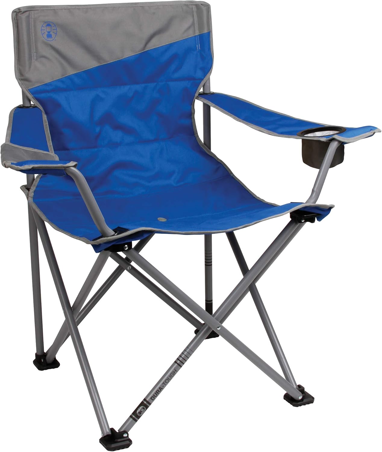 Coleman Big-N-Tall Camp Chair with Cup Holder & Side Pocket, Water-Resistant XL Outdoor Seat, Supports up to 600 lbs