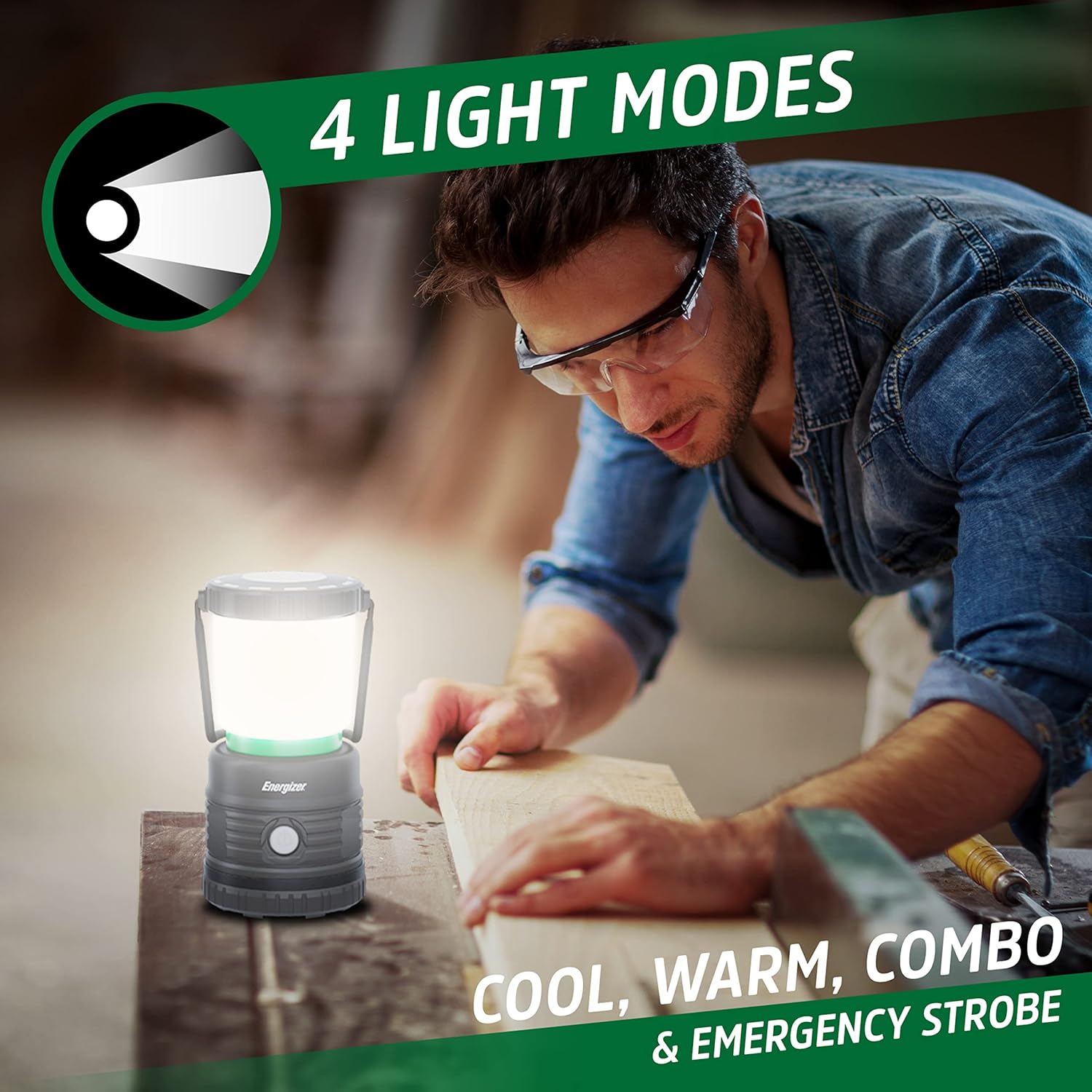 ENERGIZER LED Camping Lantern X1000, Bright and Rugged Tent Light, Water Resistant Lantern for Camping, Hiking, Fishing, Emergency (USB Cable Included) - Image 4
