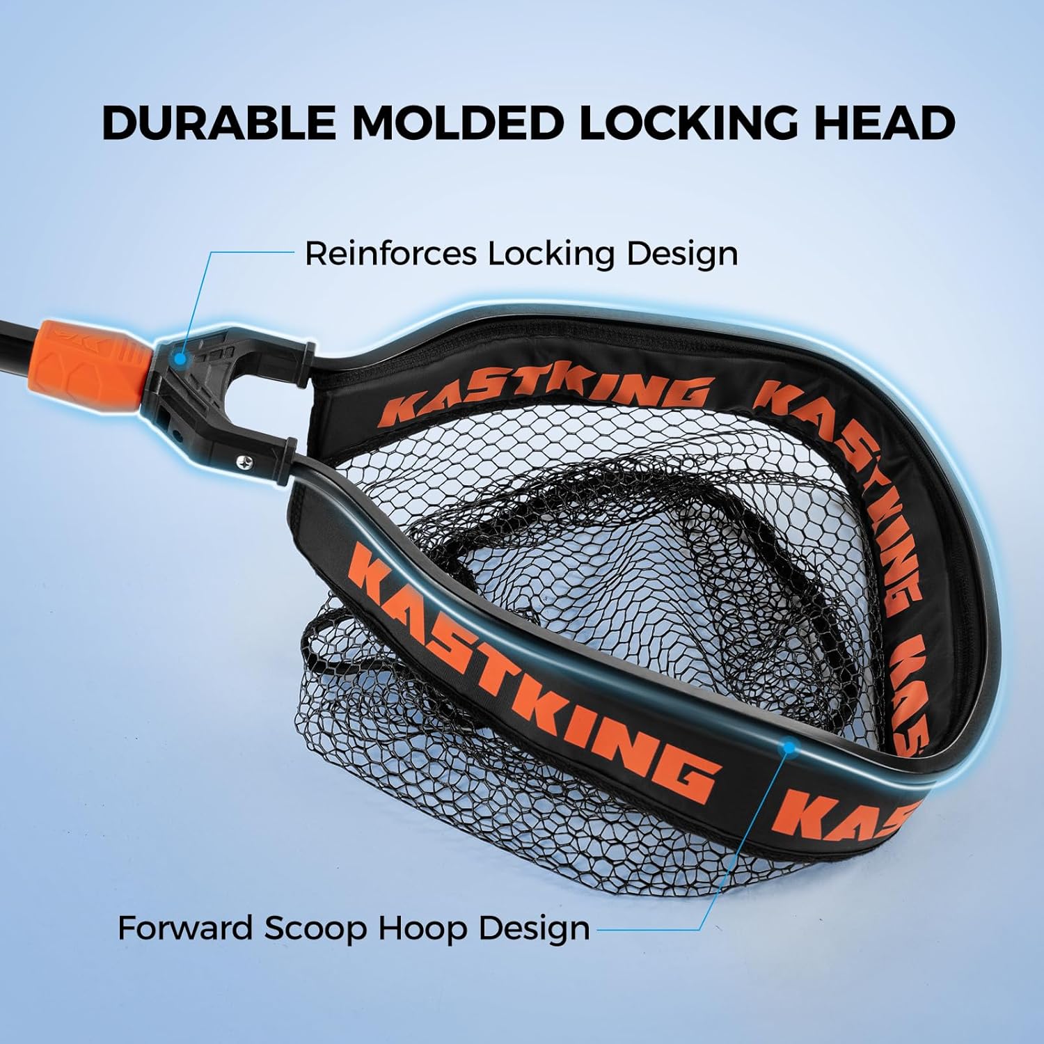 KastKing Titanet Fishing Net, Durable Aluminum Handle, Non-Slip Hi-vis Grip, Compact Storage Bag & Lanyard, Ideal for Kayak & Wading Fishing, Two Nets Options - Image 3