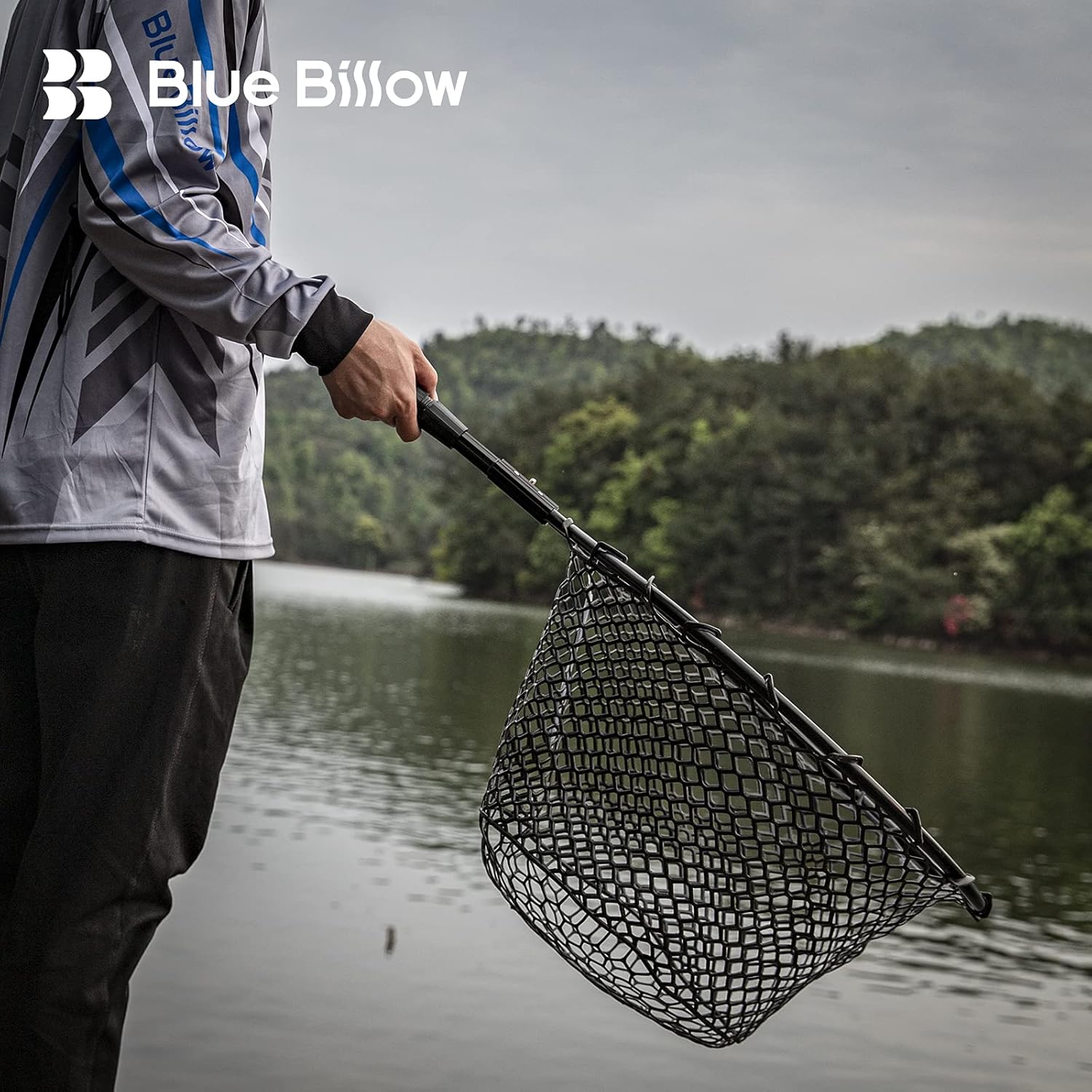 Rubber Fishing Net Large Folding Landing Net,Collapsible Aluminum Pole Handle with Deep Net for Fishing,Big Fishing Net for Freshwater and Saltwater,Fly Fsihing Net Extend to 67 inches - Image 6